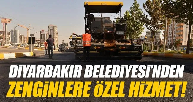 Diyarbakır’da belediyeden zenginlere ayrıcalıklı hizmet