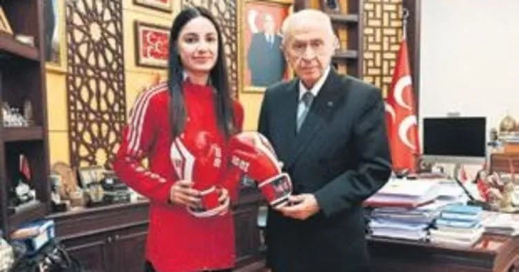 Bahçeli, Avrupa 3.sü Aybüke’yi ağırladı