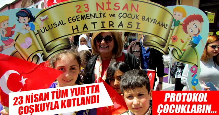 Yurtta 23 Nisan coşkusu