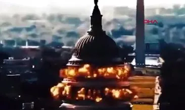 İran’dan bomba görüntü! ’ABD Kongre Binası’ havaya uçuruldu