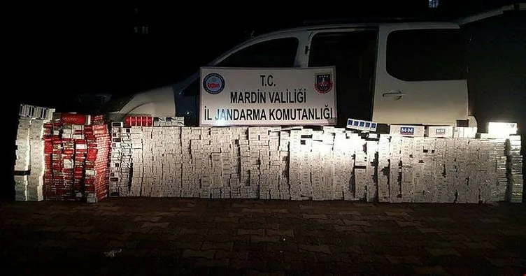Mardin’de 18 bin 210 paket kaçak sigara ele geçirildi