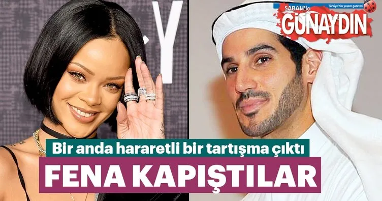 Rihanna ve sevgilisi Hassan Jameel fena kapıştı!
