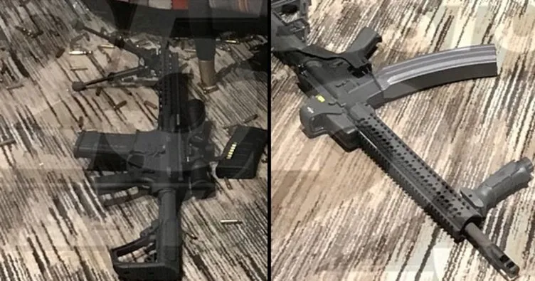 Las Vegas saldırganının silahları fotoğraflandı!