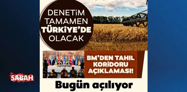 BM'den tahıl koridoru açıklaması! Denetim tamamen Türkiye'de olacak
