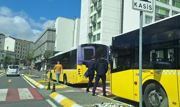 Gaziosmanpaşa’da dehşet anları: İETT otobüsü duraktaki otobüslere çarptı!