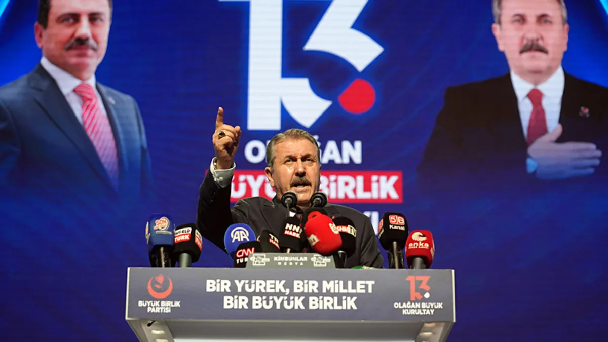 Mustafa Destici, BBP Genel Başkanlığına yeniden seçildi Mustafa Destici, BBP Genel Başkanlığına yeniden seçildi