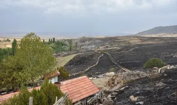 Anız yangını köye sıçradı! 250 dönüm arazi ve 2 ahır küle döndü #kirikkale
