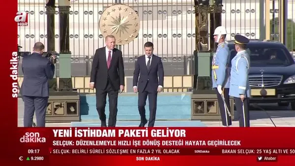 Cumhurbaşkanı Recep Tayyip Erdoğan, Ukrayna Devlet Başkanı Volodimir Zelenski ile bir araya geldi | Video