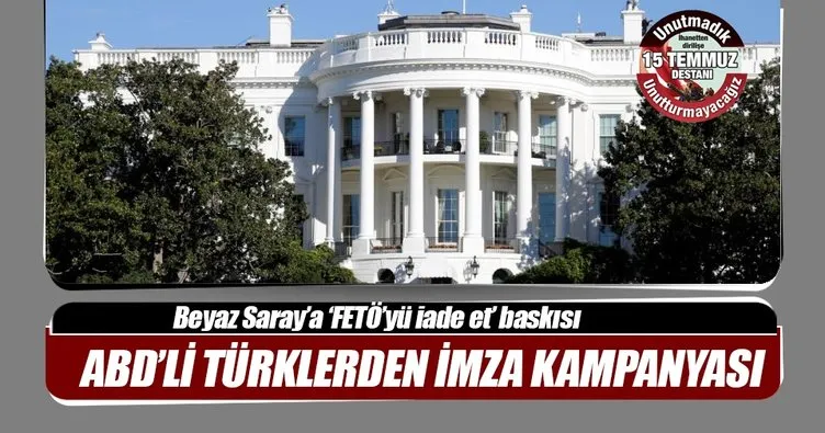 ABD’li Türklerden imza kampanyası