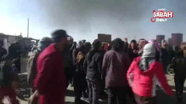 Deyrizor'da halk, YPG/PKK'nın gençleri zorla silah altına alma çalışmasını protesto etti | Video