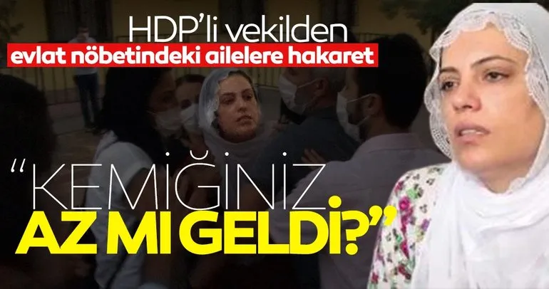 HDP’li vekil Remziye Tosun’dan evlat nöbetindeki ailelere hakaret