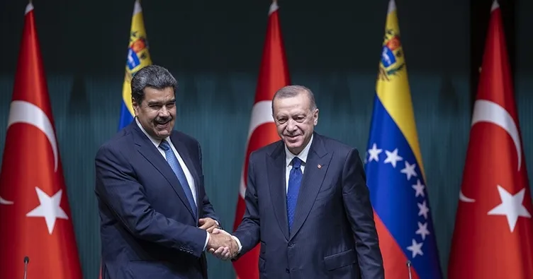 SON DAKİKA | Başkan Erdoğan, Venezuela Cumhurbaşkanı Maduro ile görüştü