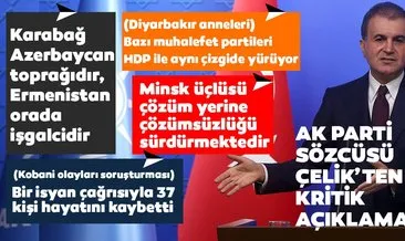 AK Parti Sözcüsü Ömer Çelik: Türkiye sonuna kadar Azerbaycan’ın yanındadır