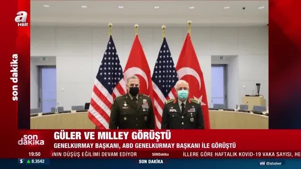 Genelkurmay Başkanı Orgeneral Yaşar Güler, ABD Genelkurmay Başkanı Orgeneral Mark Milley ile görüştü | Video