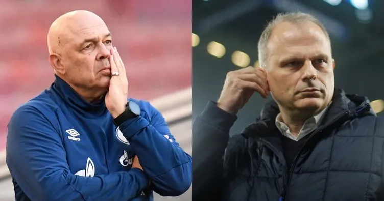 Schalke’de teknik direktör ve sportif menajer kovuldu!