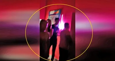 Sosyetenin Bodrum’da lüks mekandaki gizli skandal partisine polis baskını kamerada!