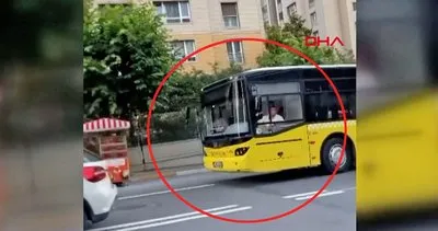 İstanbul’da otobüs ile inen yolcuyu takip edip küfürler yağdıran İETT şoförü kamerada
