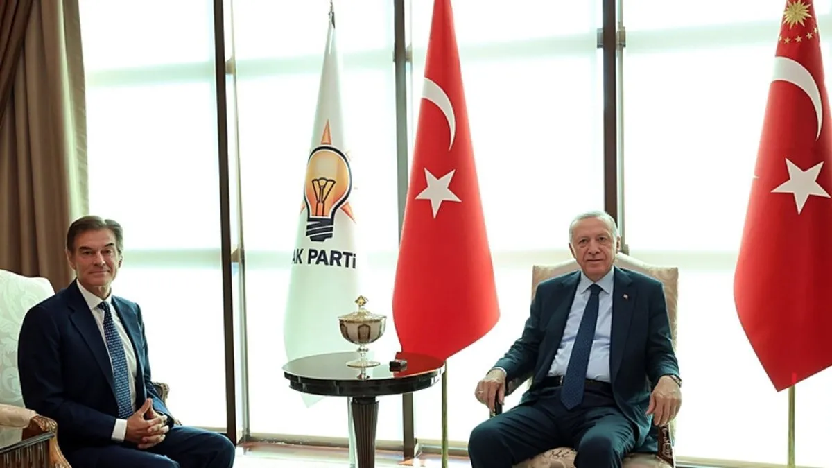 Başkan Erdoğan, Prof. Dr. Mehmet Öz'ü kabul etti