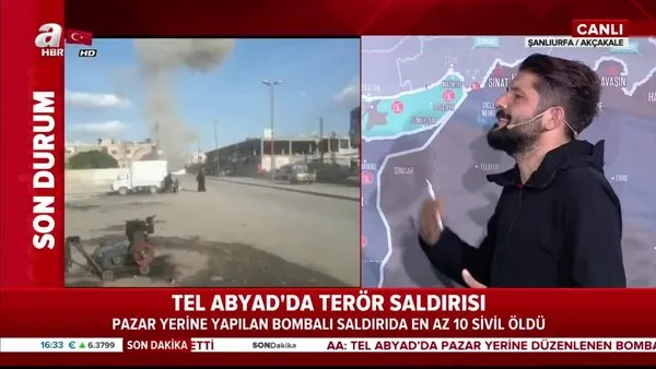 Tel Abyad kentinde pazar yerine bombalı saldırı... En az 10 sivil öldü!
