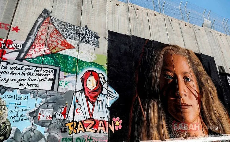 İsrail Filistinli cesur kızın resmini çizen İtalyan graffiti sanatçılarını sınır dışı etti