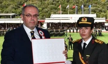 Kahramanın kızı teğmen oldu #ankara