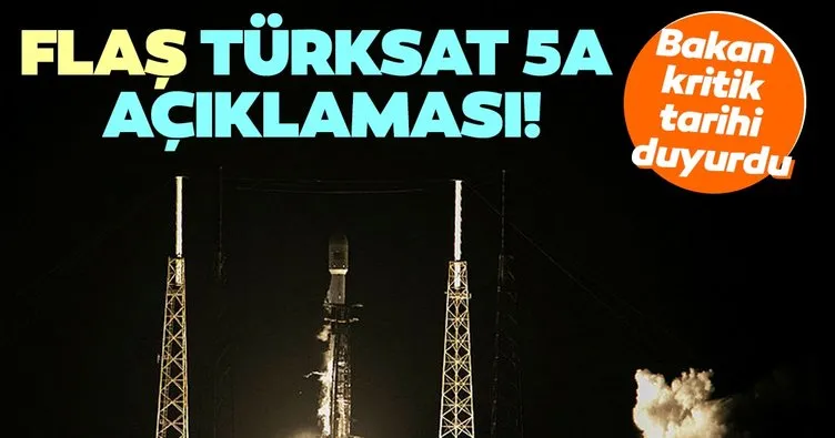 Son dakika haberi | Bakan Karaismailoğlu’ndan Türksat 5A açıklaması: Kritik tarihi duyurdu