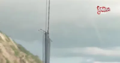 Fırtınanın etkili olduğu Samandağ’da hortum böyle görüntülendi | Video