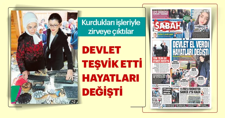 Devlet teşvik etti hayatları değişti