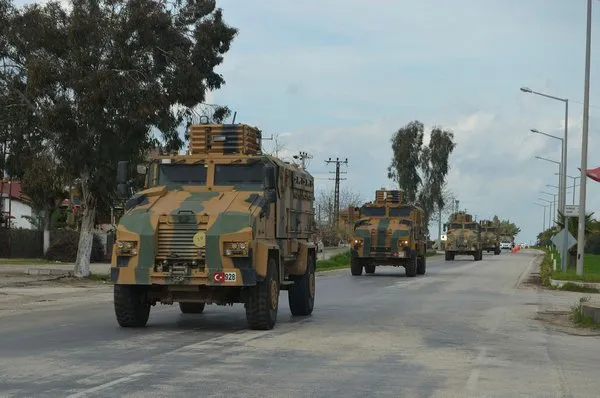 JÖH ve PÖH timleri Kirpilerle Afrin'e doğru gidiyor