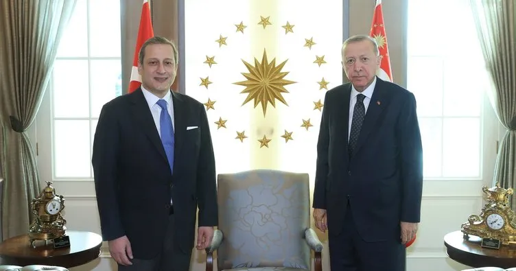 Başkan Erdoğan, Galatasaray Başkanı Burak Elmas’ı kabul etti
