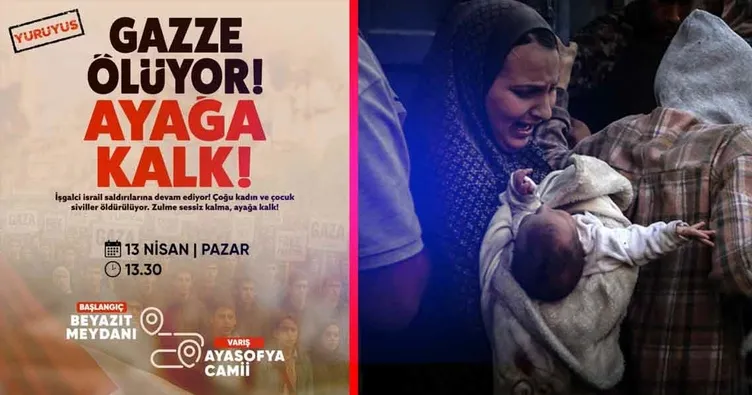 Gazze ölüyor ayağa kalk!