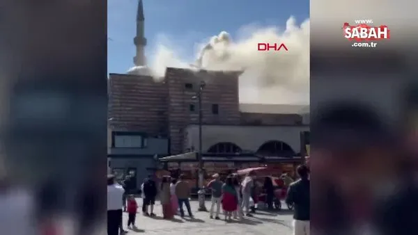 Tarihi Mısır Çarşısı'nda yangın | Video