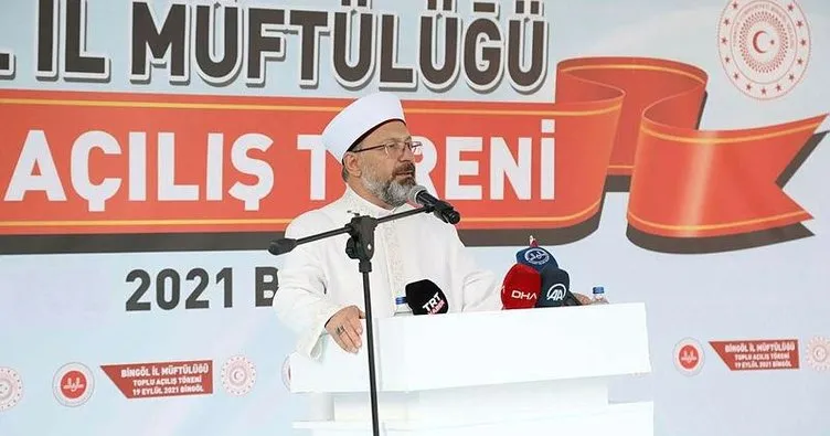 Diyanet İşleri Başkanı Erbaş, Bingöl’de toplu açılış töreninde konuştu: