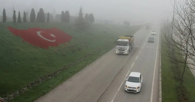 Bolu Dağı’nda ve Düzce Merkezde yoğun sis