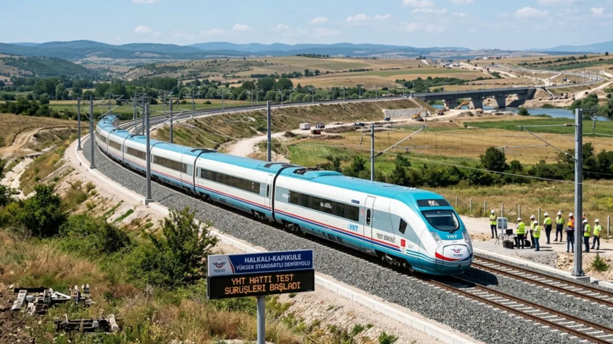 İstanbul’dan yolculuk 4 saatten 1,5 saate düşecek! Halkalı-Kapıkule demiryolu hattında son aşama İstanbul’dan yolculuk 4 saatten 1,5 saate düşecek! Halkalı-Kapıkule demiryolu hattında son aşama