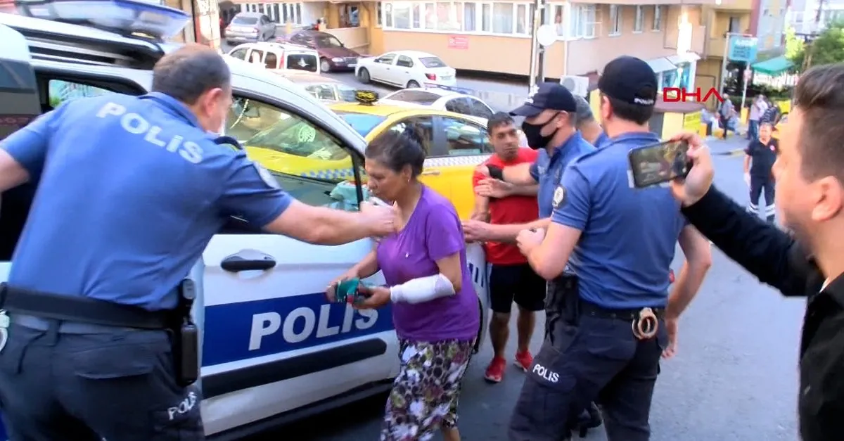 son dakika istanbul da aile ici bicakli dehset video