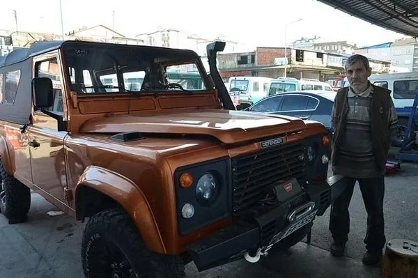 Hurdadan askeri araçları alıp şahesere çeviriyor!