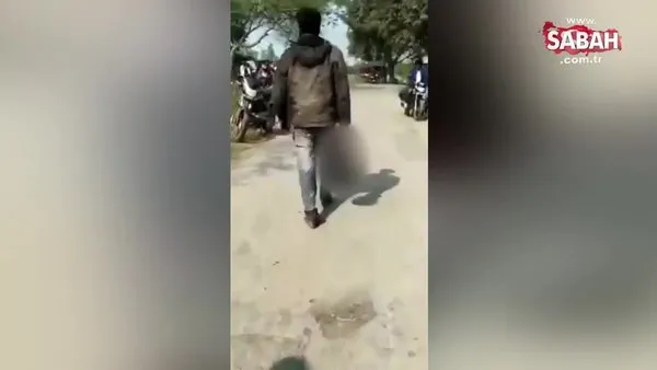 Hindistan'da koca vahşeti: Elinde eşinin kesik kafası ile yürüdü | Video