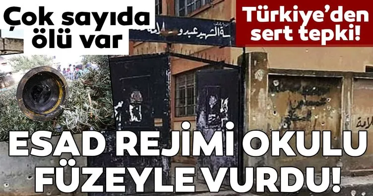 Esad rejimi İdlib’de bir okula saldırdı! Çok sayıda ölü var