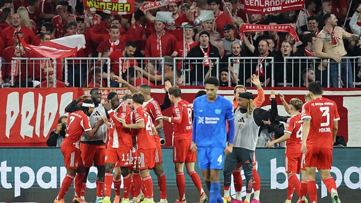 Bayern Münih, Bayer Leverkusen’i 3 golle devirdi! Bayern Münih, Bayer Leverkusen’i 3 golle devirdi!