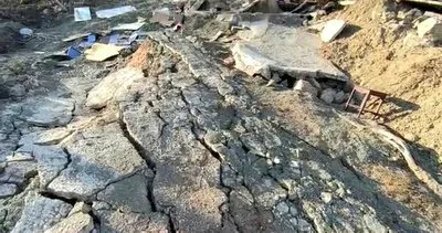 Depremin vurduğu Malatya’da heyelan! Bir sokak tamamen yok oldu... İşte görüntüler
