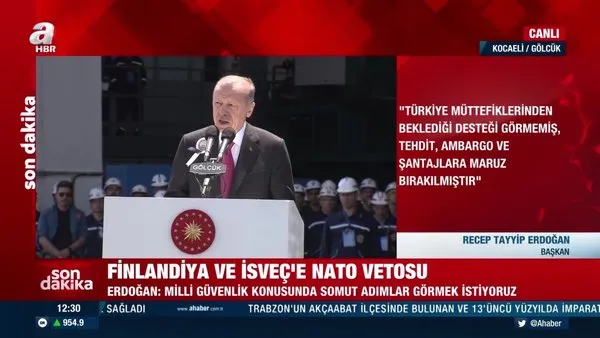 Son Dakika: Başkan Erdoğan’dan İsveç ve Finlandiya'ya NATO mesajı: 