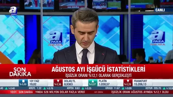 Ağustos ayı işsizlik rakamları belli oldu