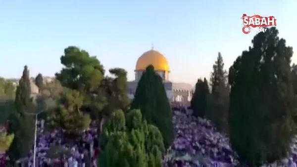 Binlerce Müslüman, bayram namazını Mescid-i Aksa'da kıldı | Video