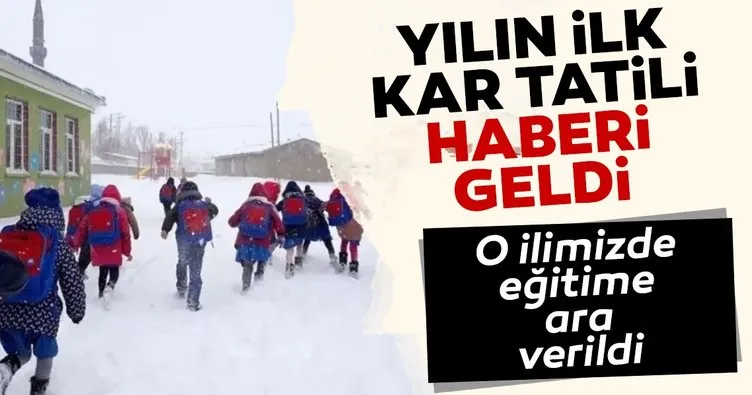 Erzincan Refahiye’de taşımalı eğitime kar tatili