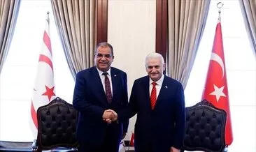 KKTC Başbakanı Faiz Sucuoğlu Binali Yıldırım’ı ziyaret etti