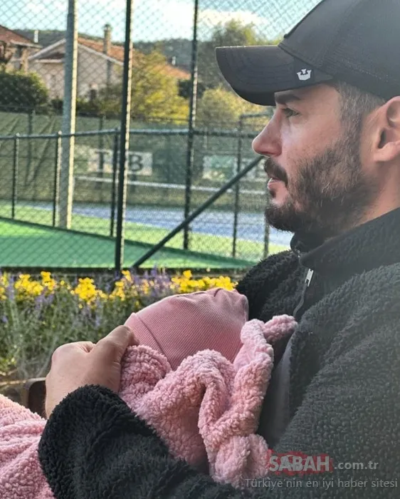 Yıldız Çağrı Atiksoy’ın eşi Berk Oktay minik kızıyla poz verdi! Berk Oktay’ın kalpleri ısıtan o pozu!