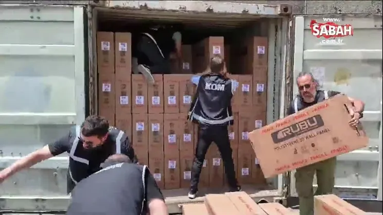 Limanda kaçak sigara operasyonu!