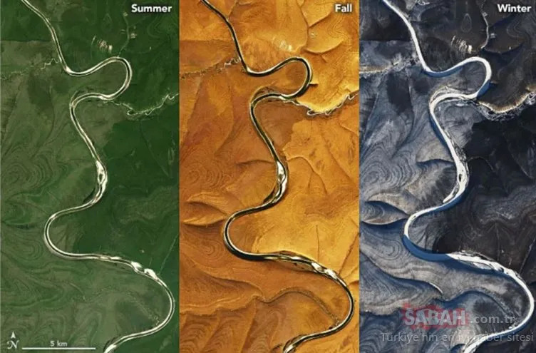 NASA'nın uydusu Rusya'da gizemli çizgiler buldu! Sibirya'da neler oluyor?