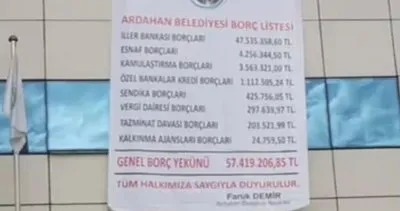 Ardahan Belediyesi borç batağında çırpınıyor